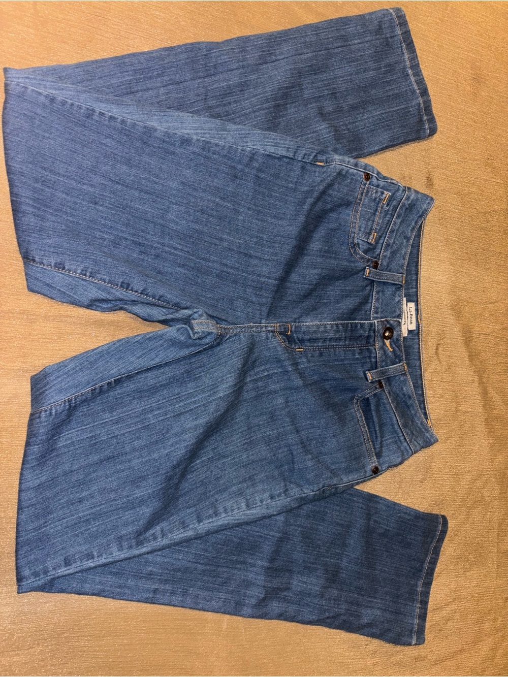 L.L. Bean Straight-Leg Women's Jeans in Medium Blue waist 26”